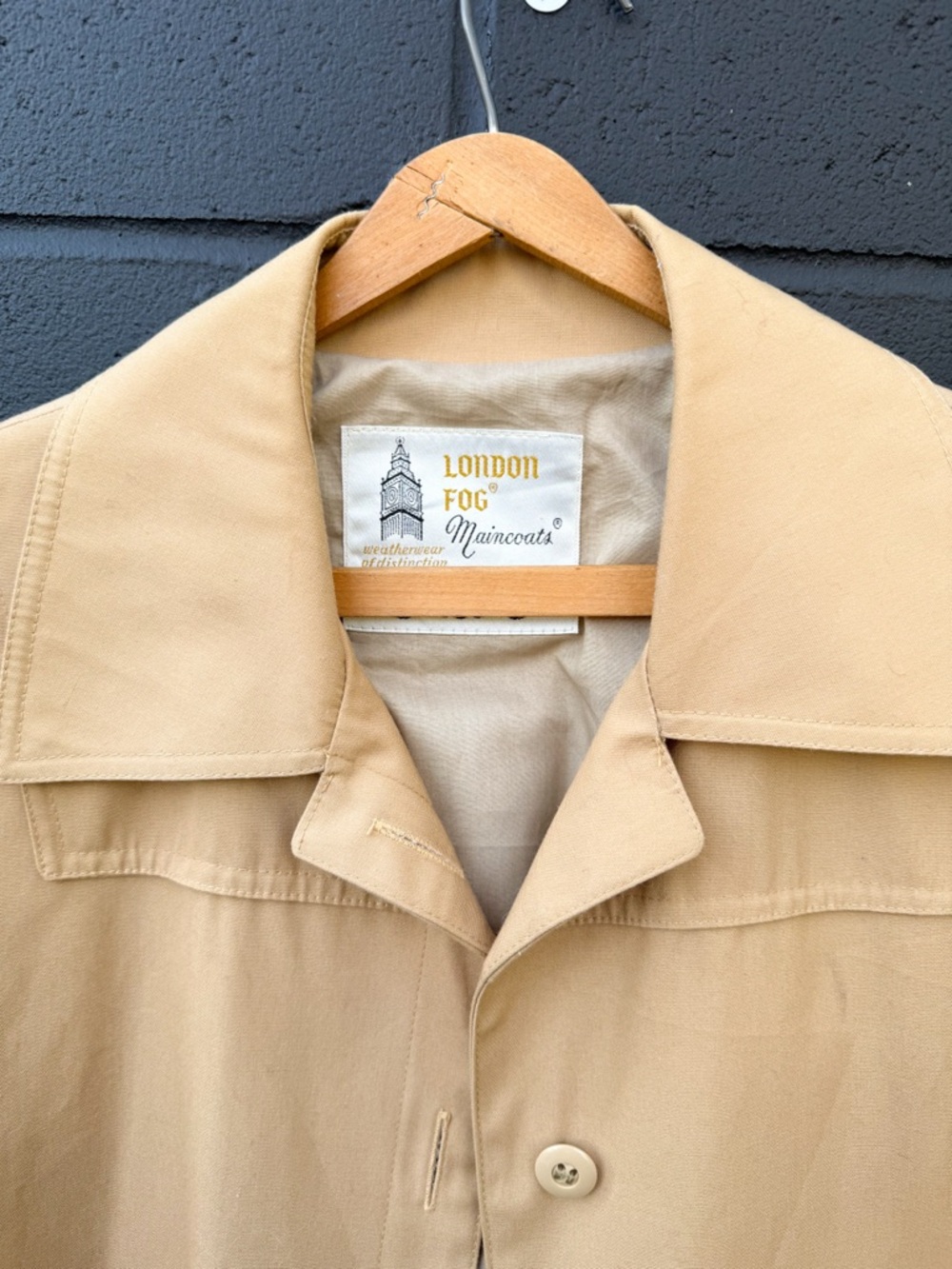 Vintage London Fog Trench Coat • Classic Beige Belted • Minimalist Capsule